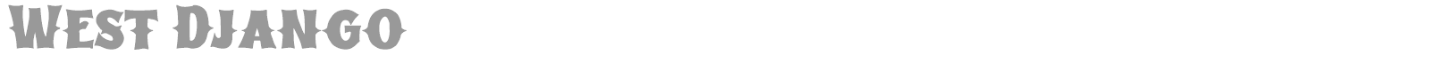 West Django font preview